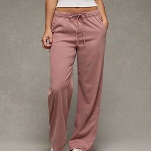 American Eagle Outfitters Mauve Wide Leg Pants
